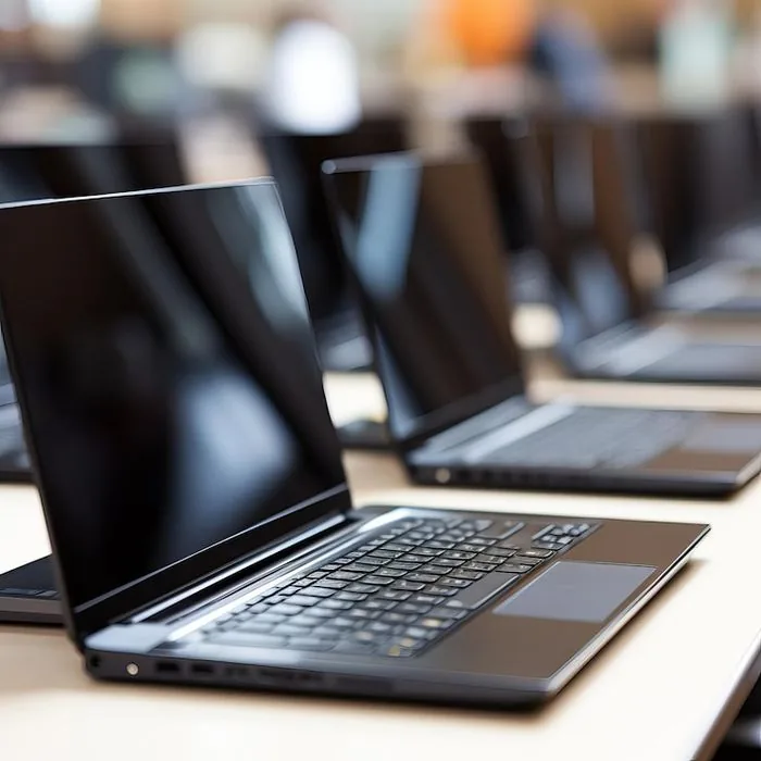 Ordinateurs et portables exposés à la vente